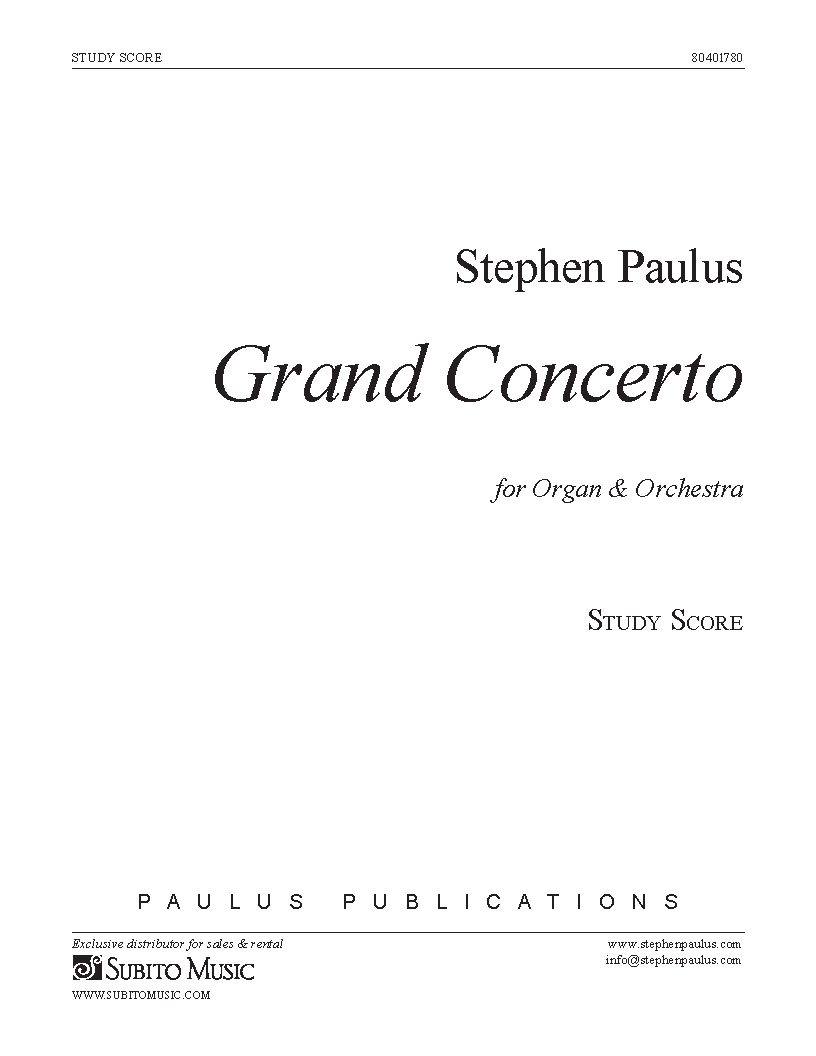 Grand Concerto for Organ & Orchestra - Click Image to Close